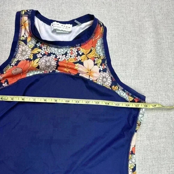 Erin Snow Athletic Tank Top Racer Back Floral - Picture 2 of 8